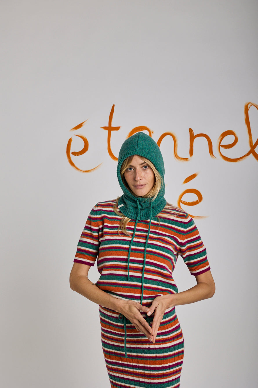 Cagoule Pâle - Vert Sapin OU Rayures multi