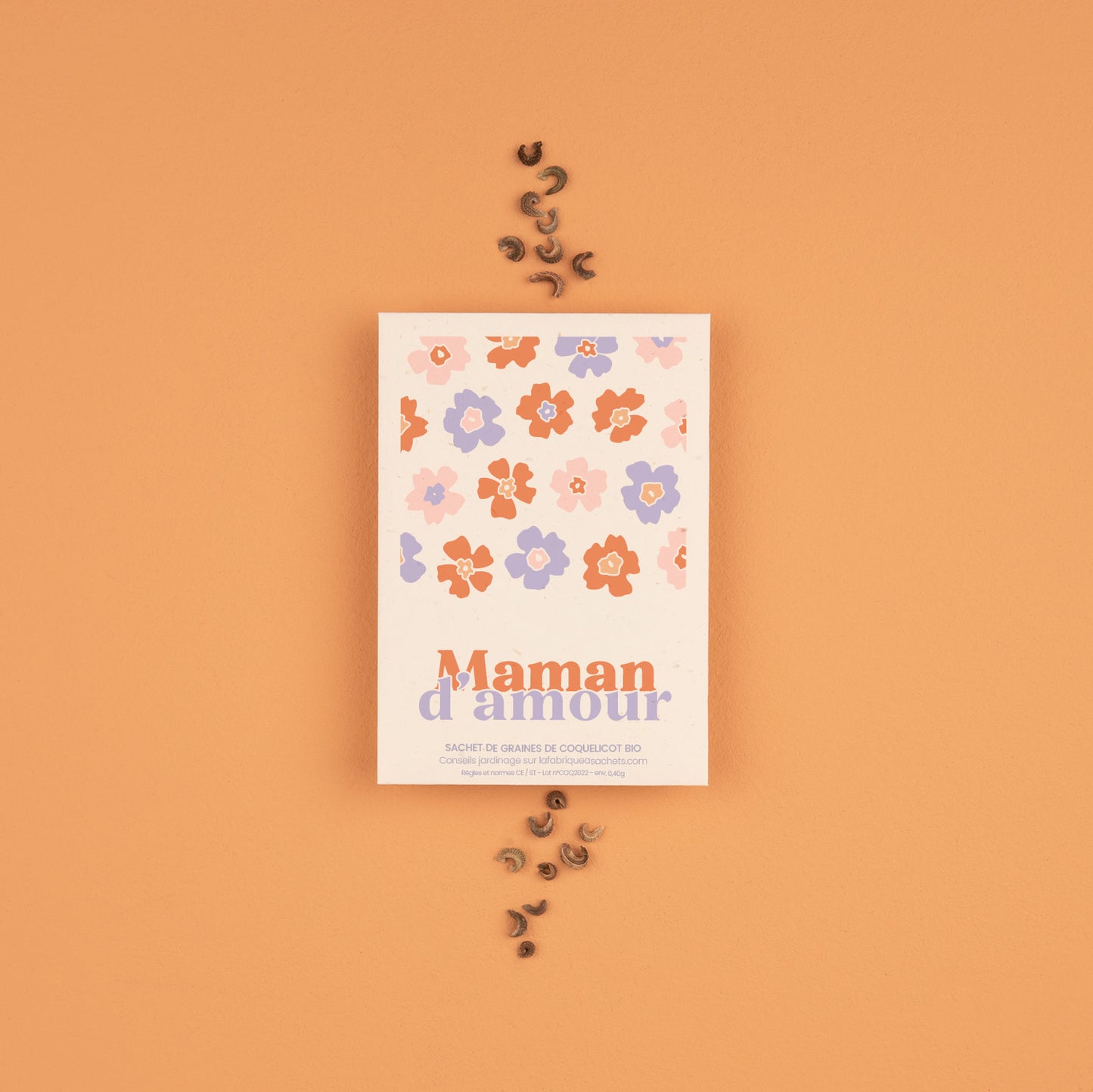 Maman d'Amour - Sachet de graines de coquelicot bio