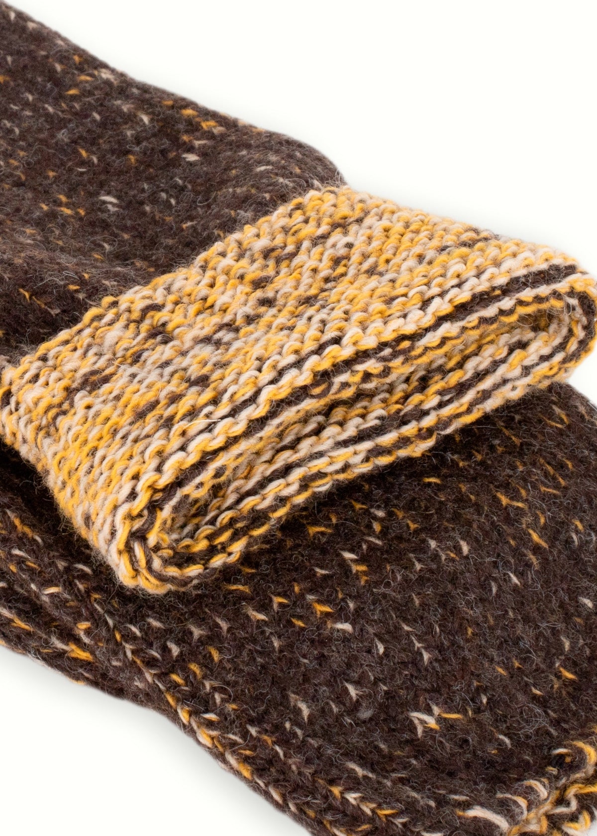 Chaussettes en laine recyclée - Brun
