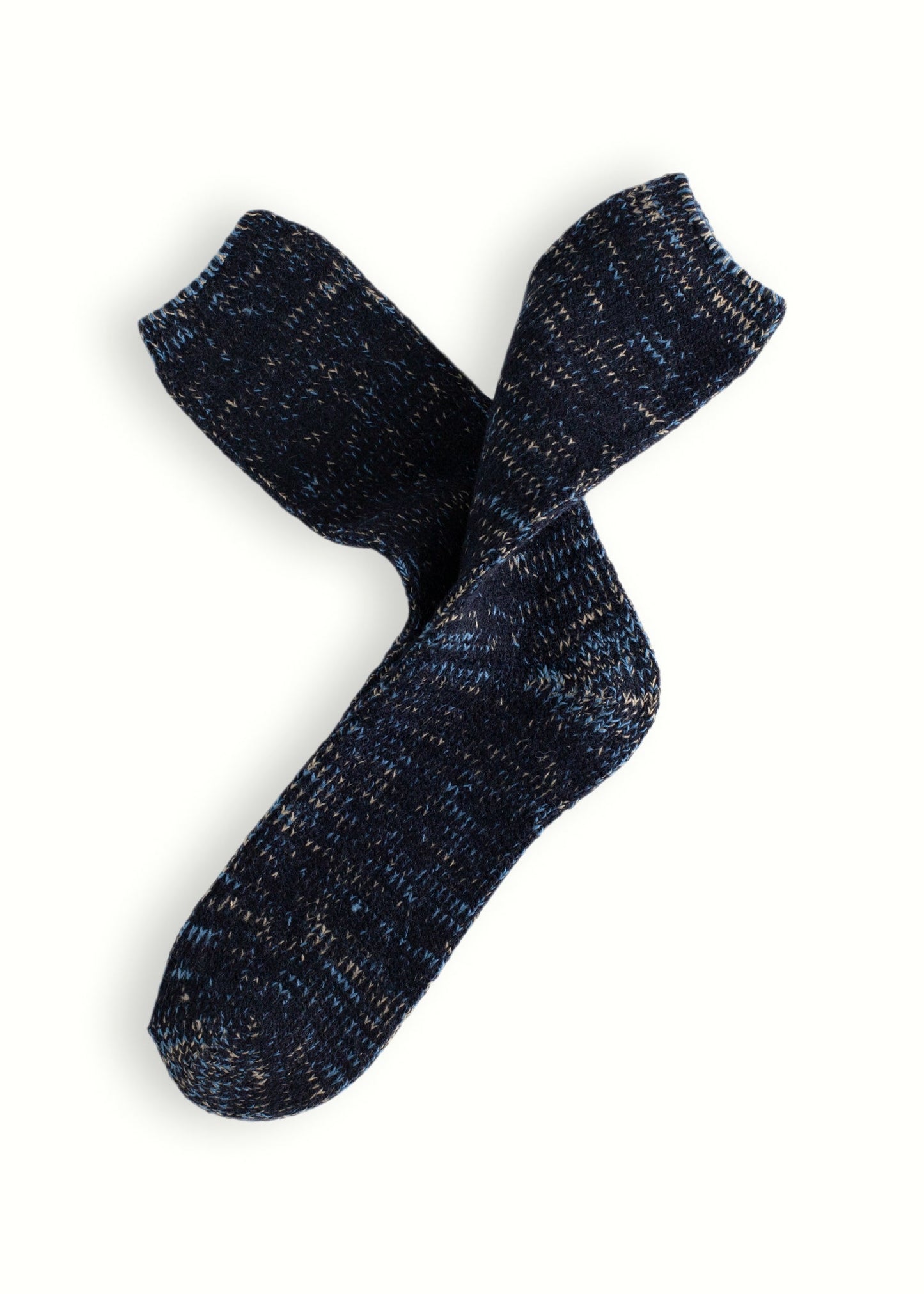 Chaussettes en laine recyclée - navy
