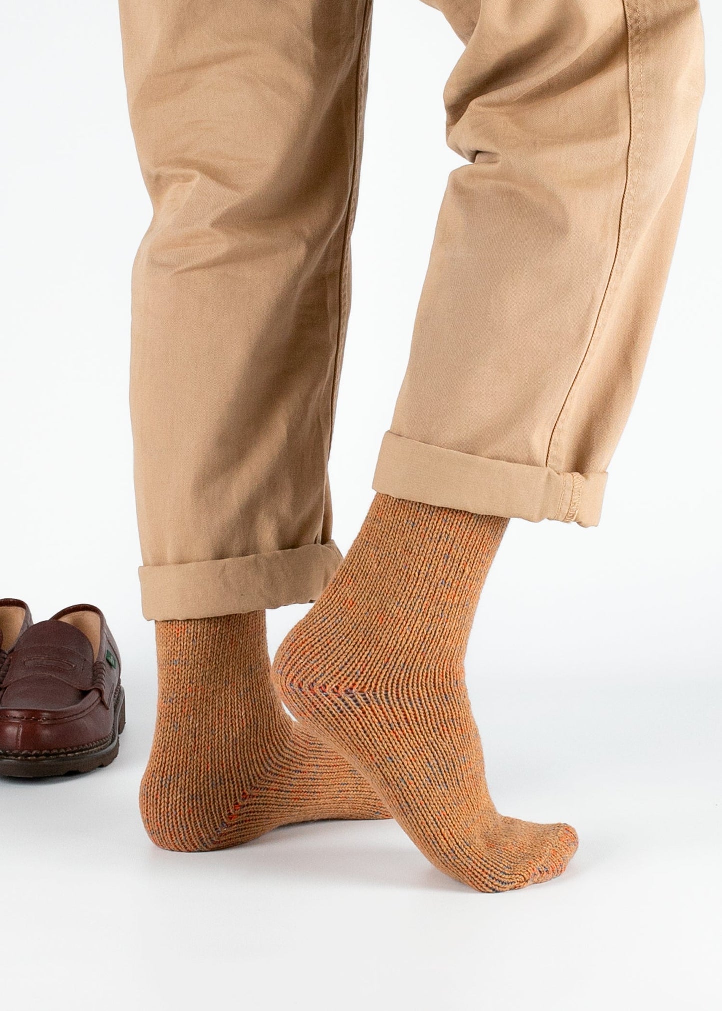 Chaussettes en laine recyclée - Sand