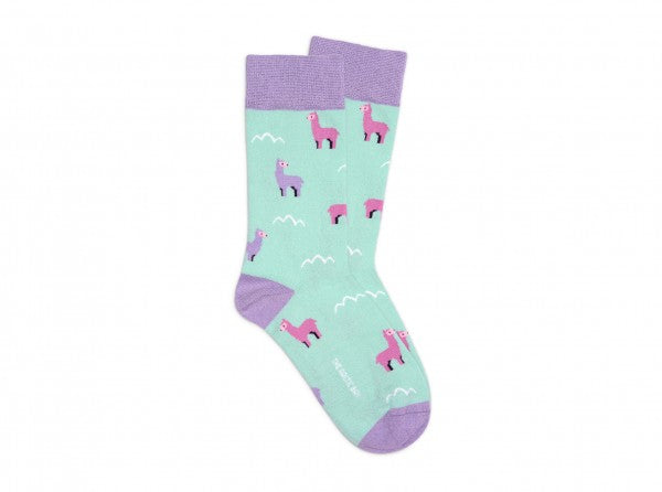 Chaussettes Lama Vert Eau