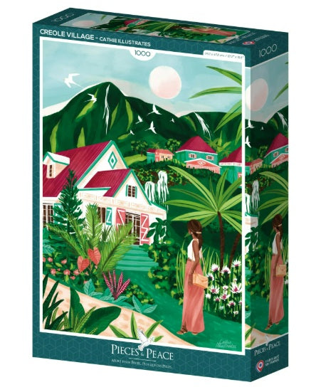 Puzzle 1000 pièces - Village Créole