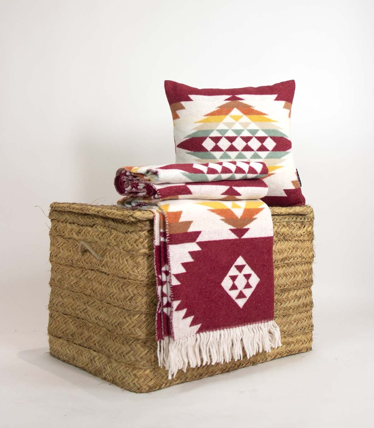 Housse de coussin Cusco Burgundy