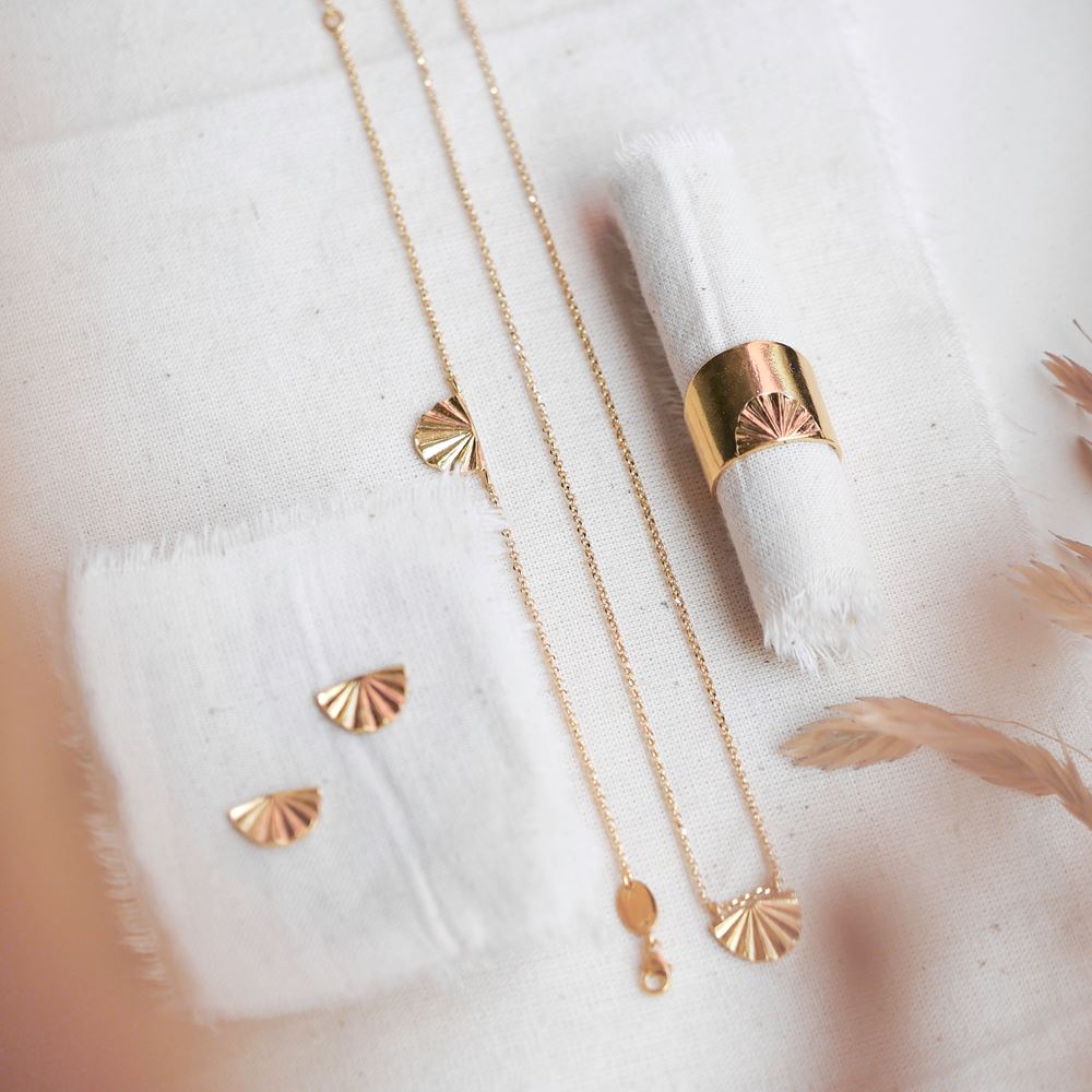 Collier Céleste (plaqué or)