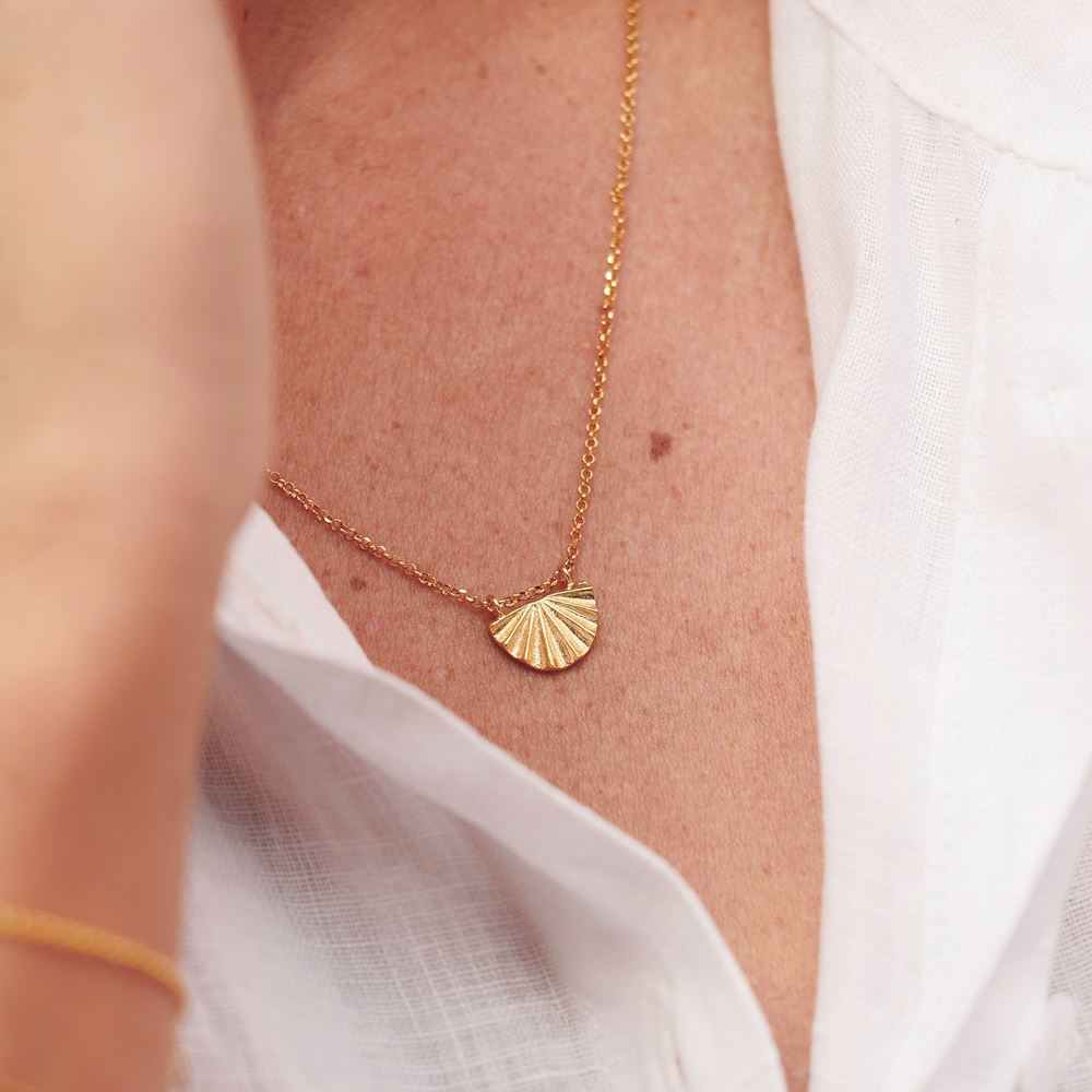 Collier Céleste (plaqué or)