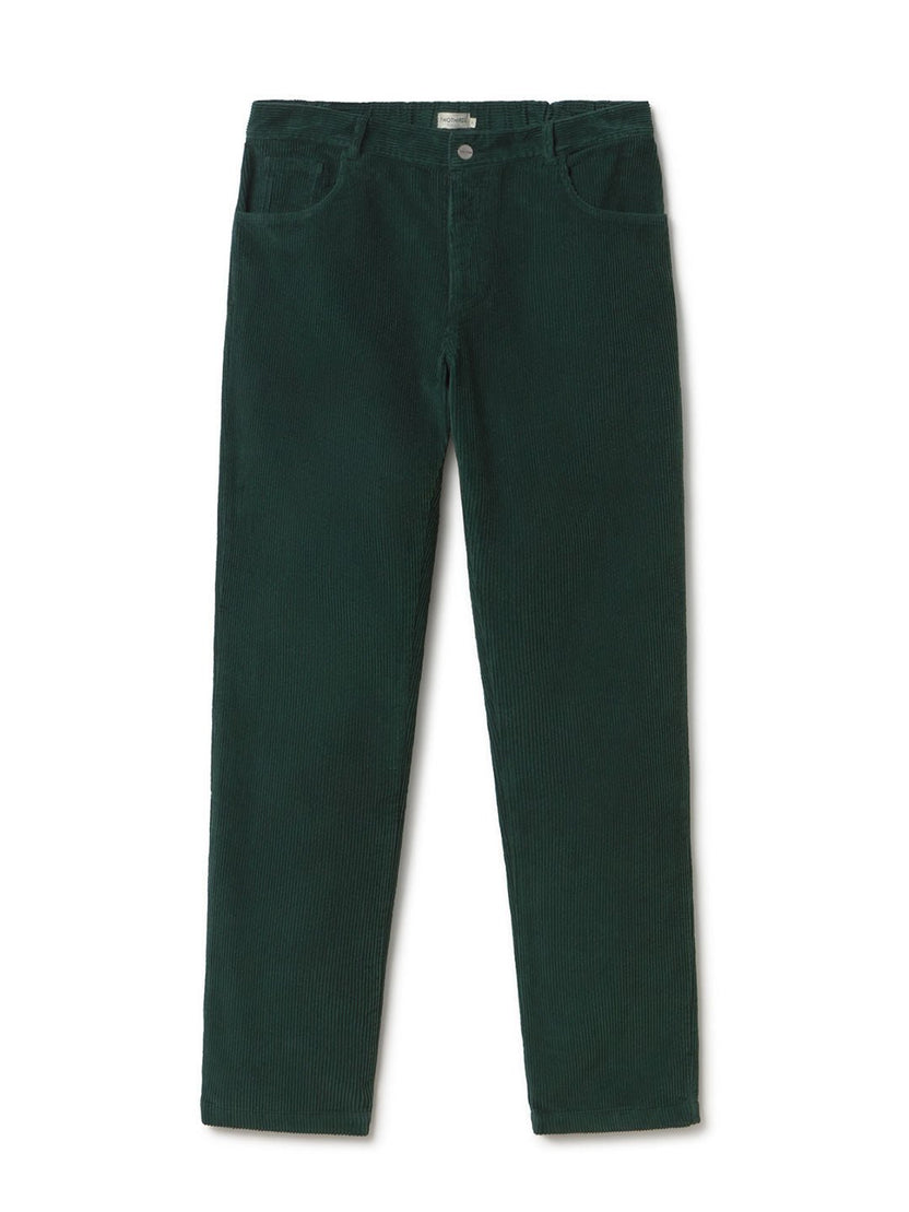 Pantalon en velours côtelé MIDDLE - Vert méditerranéen