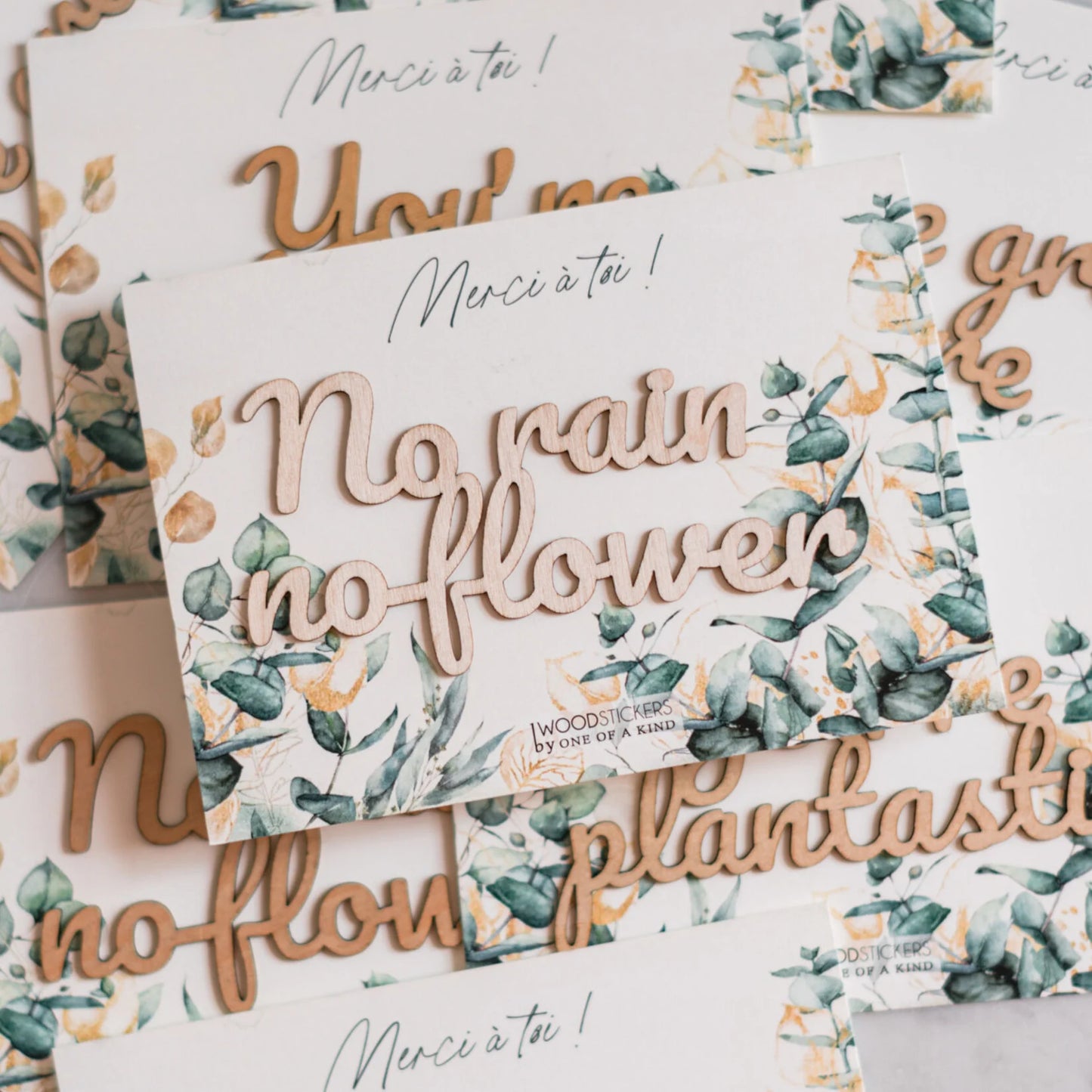 Stickers en bois - OOAK Creation