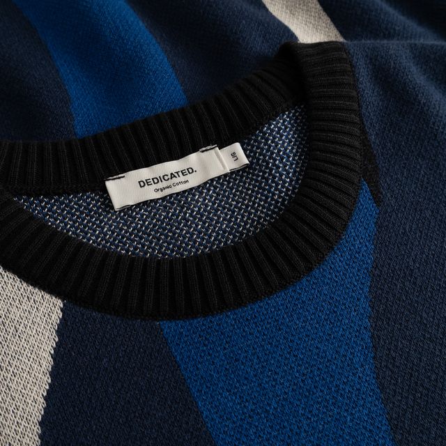 Sweat MORA Wavy stripe - Bleu