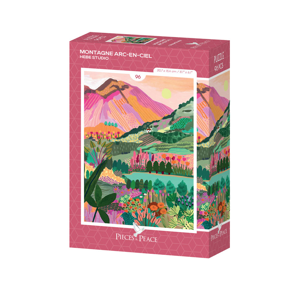 Mini puzzle 96 pièces - Rainbow Montain