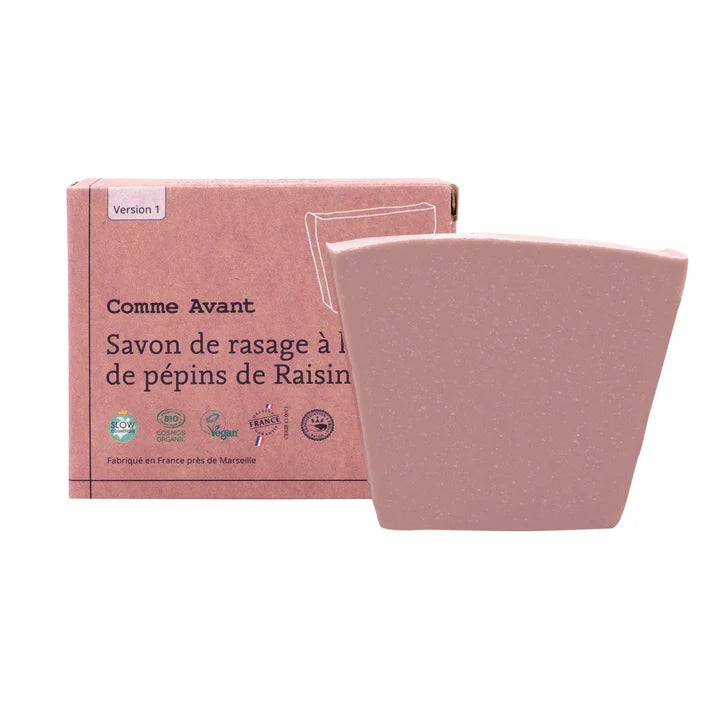 Savon de rasage à l'huile de pépins de raisin