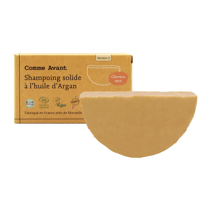 Shampoing solide à l'huile d'Argan et poudre d'orange