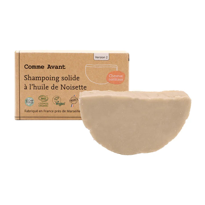 Shampoing solide à l'huile de noisette