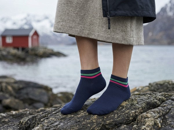 Chaussettes basse Aurora - Bleu marine