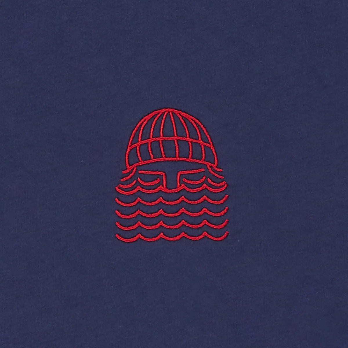 T-shirt TO THE SEA (broderie barbu) navy