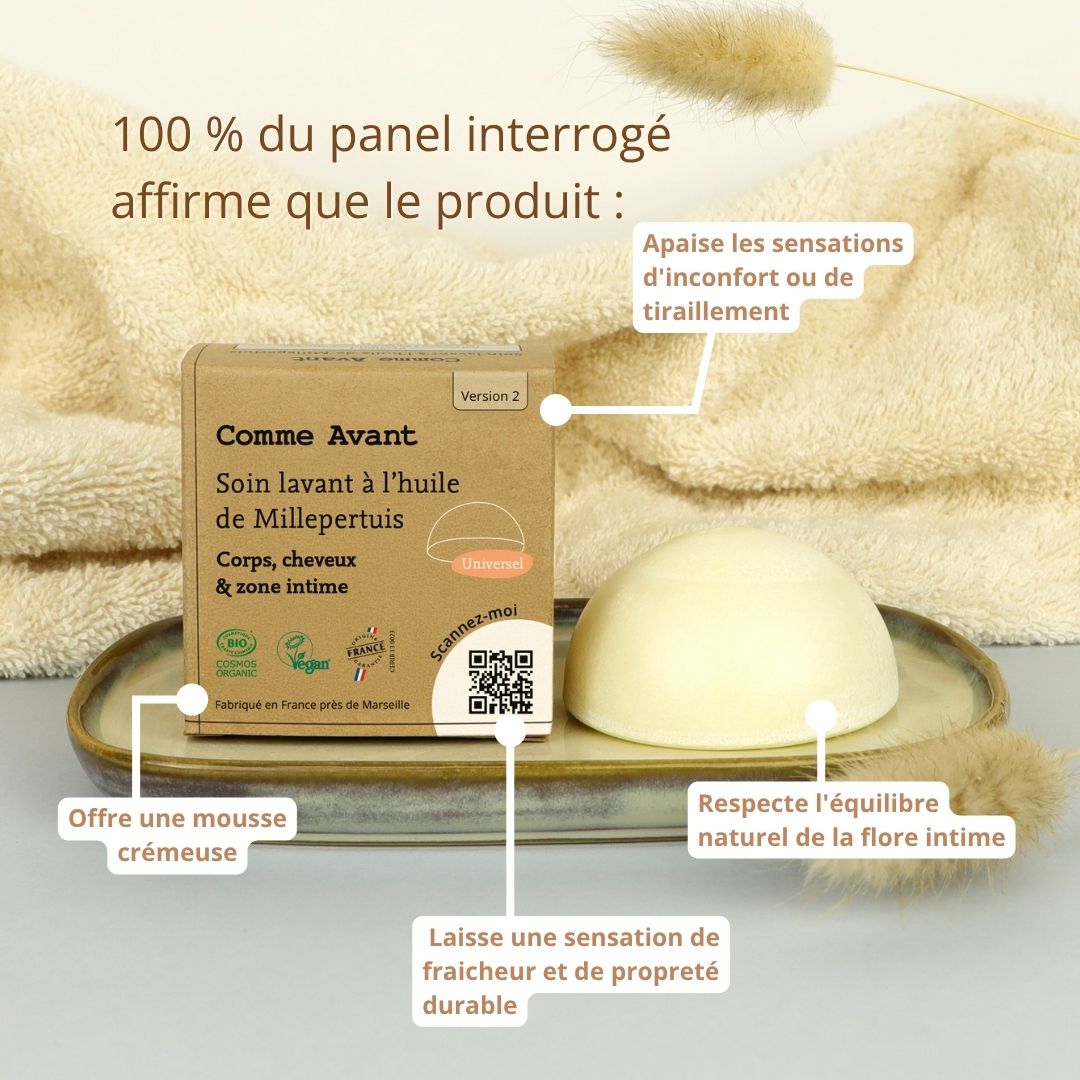 Soin lavant hygiène intime à l'huile de Millepertuis