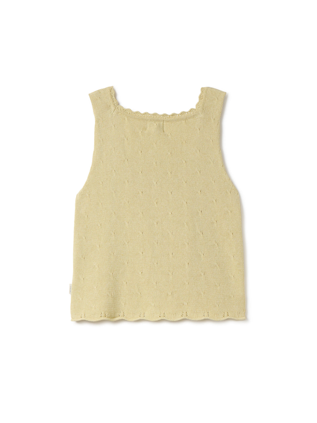 Top sans manche en tricot FROSON - jaune pâle