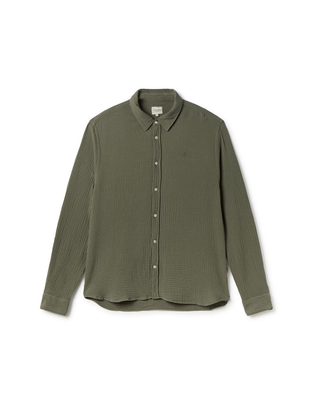 Chemise à longues manches UNYEE en gaze de coton - kaki