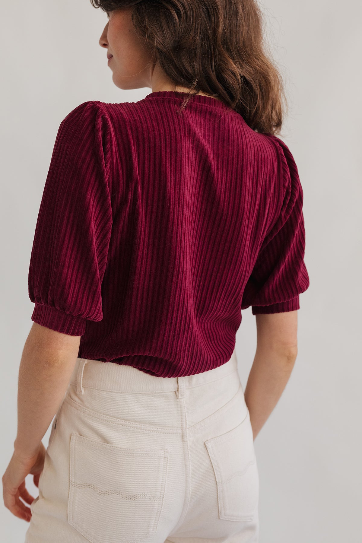 Blouse HORST - dark cranberry