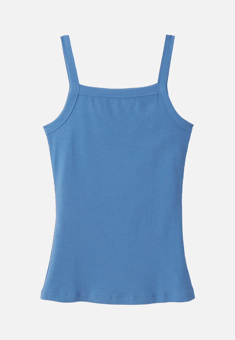 Top à fines bretelles DAISY - Bleu électrique