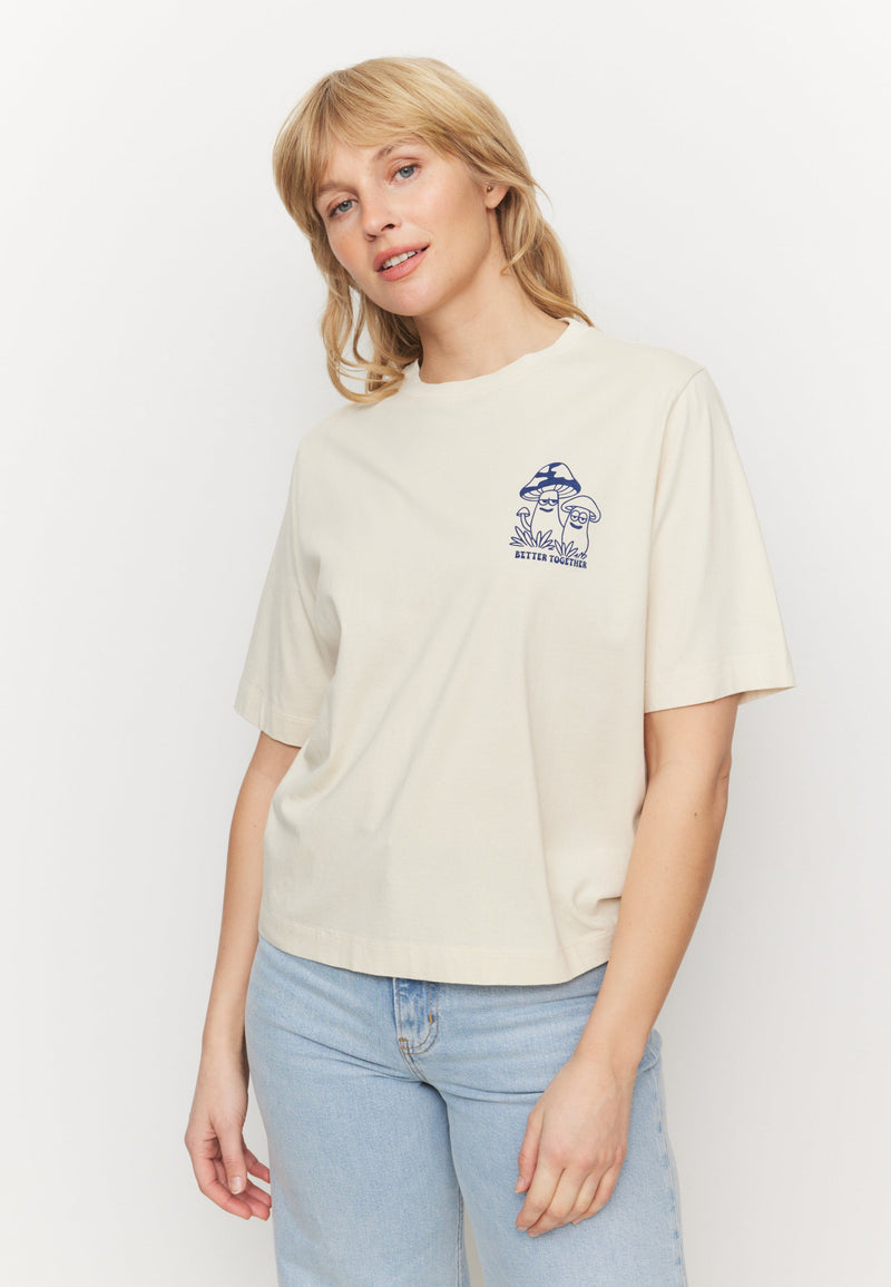 T-Shirt AZOLLA BETTER TOGETHER - Blanc cassé