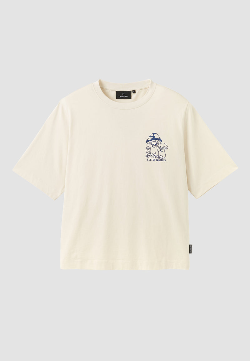 T-Shirt AZOLLA BETTER TOGETHER - Blanc cassé