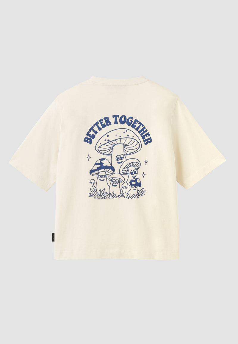 T-Shirt AZOLLA BETTER TOGETHER - Blanc cassé