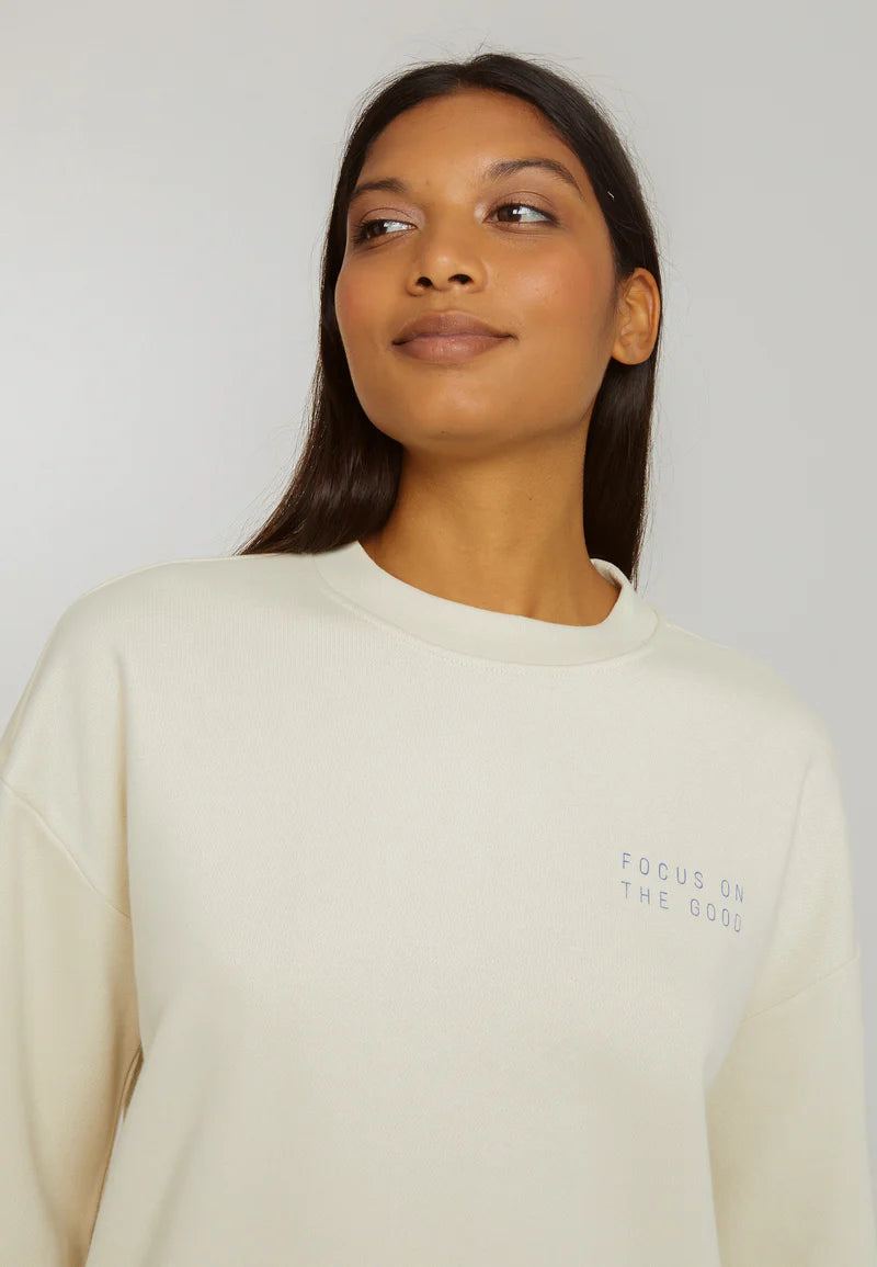 Sweat NERINE THE GOOD - blanc crème