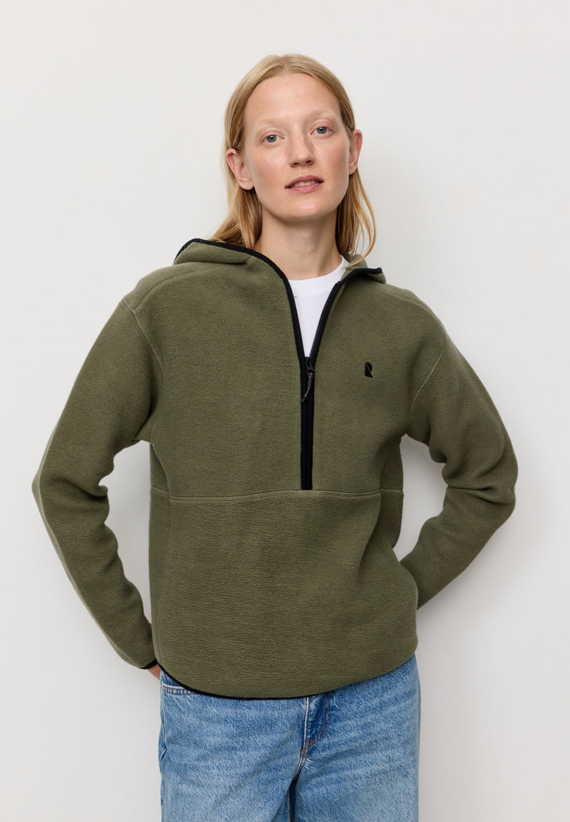 Sweat / Polaire FORSTIA mi-zippé - Vert