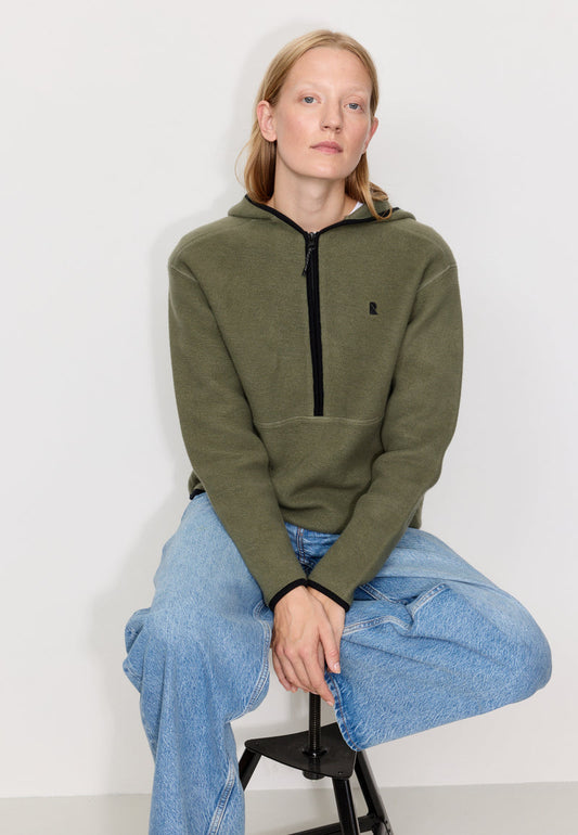 Sweat / Polaire FORSTIA mi-zippé - Vert
