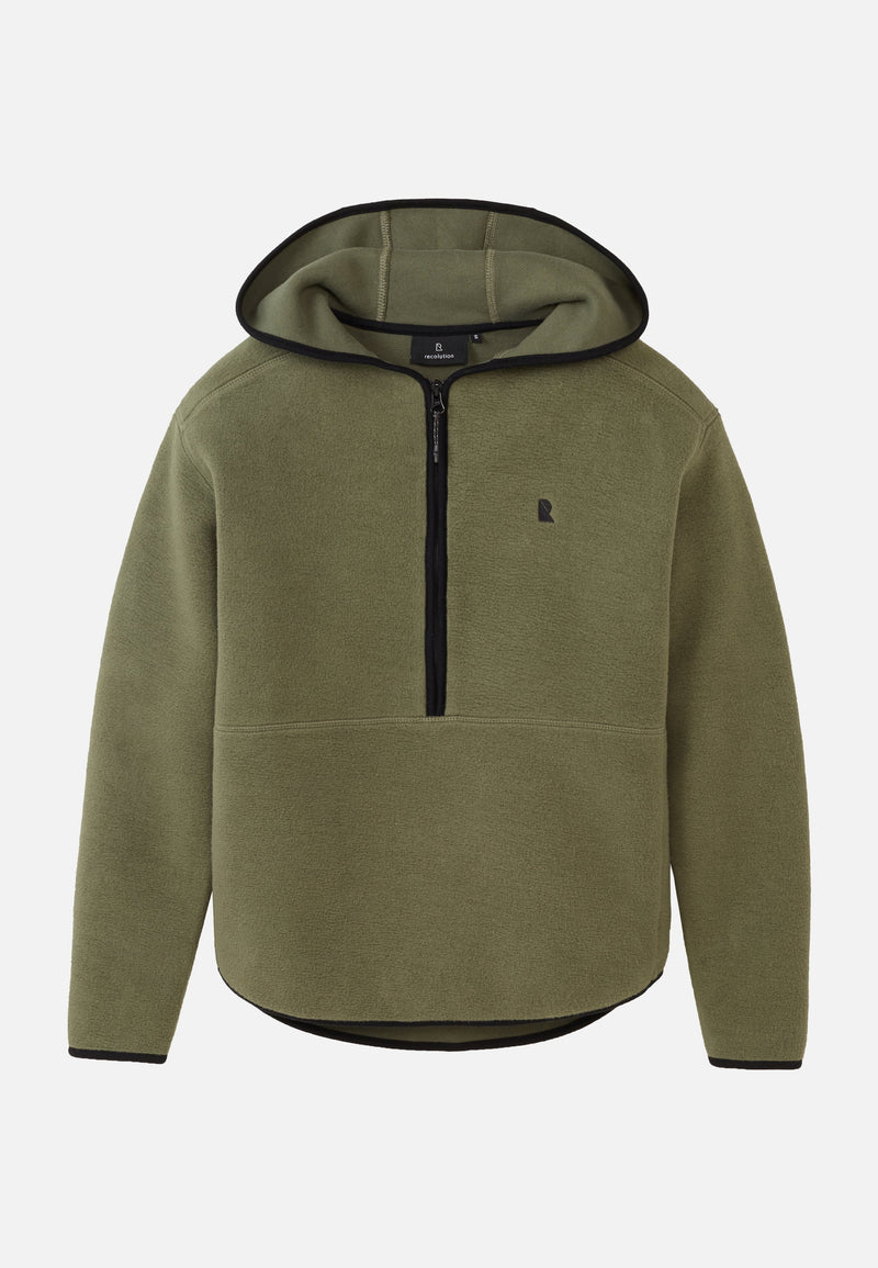 Sweat / Polaire FORSTIA mi-zippé - Vert