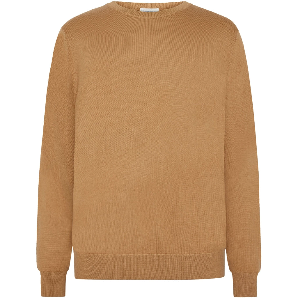 Pull en maille à col rond - Laine mérinos - Cinnamon