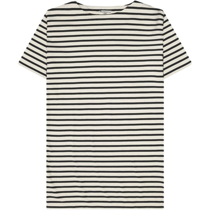 Robe t-shirt côtelé lignée - Navy