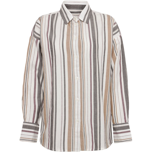 Chemise lignée en coton bio