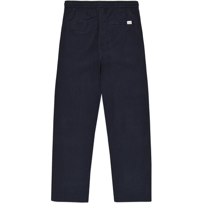 Pantalon loose FIG en seersucker - Bleu nuit