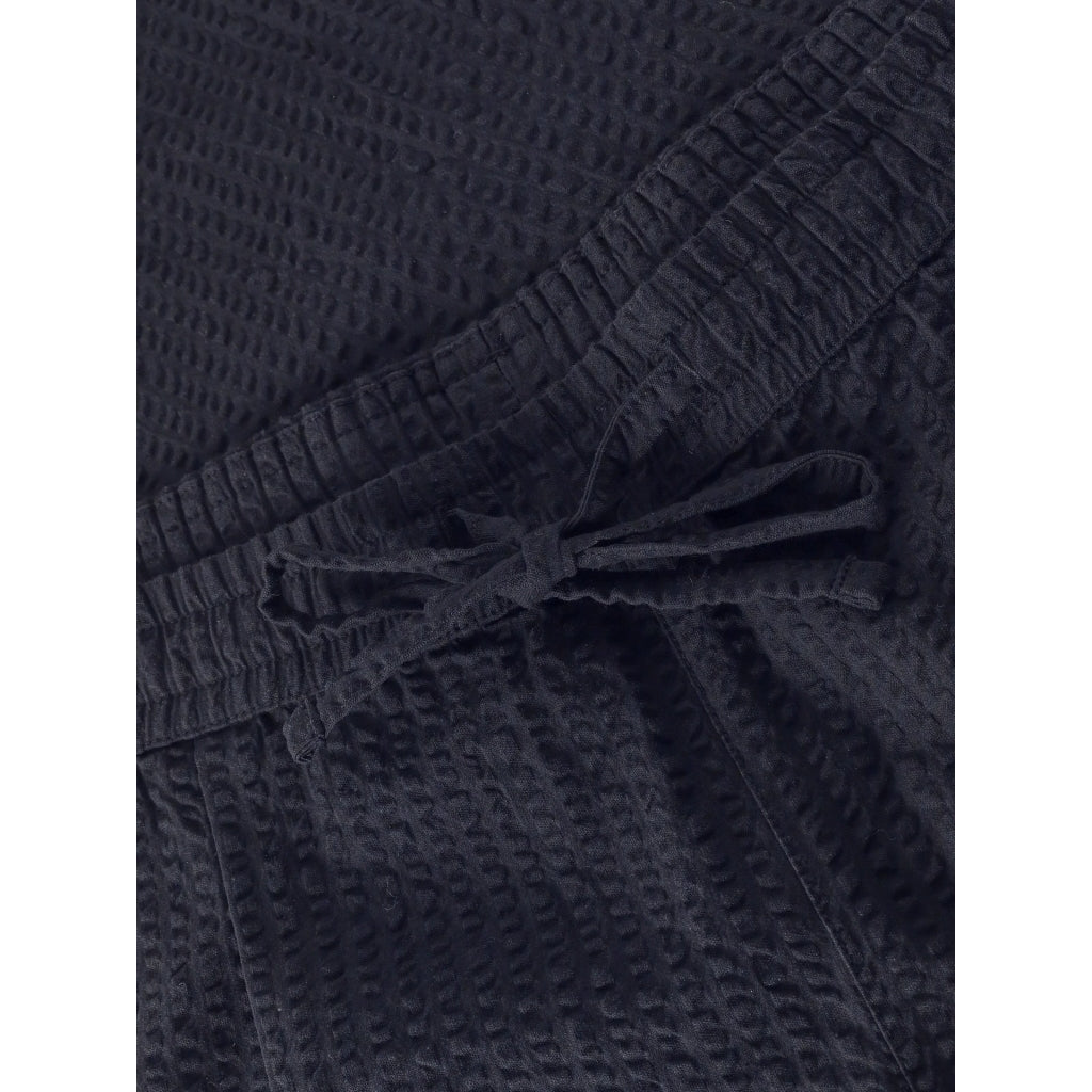 Pantalon loose FIG en seersucker - Bleu nuit