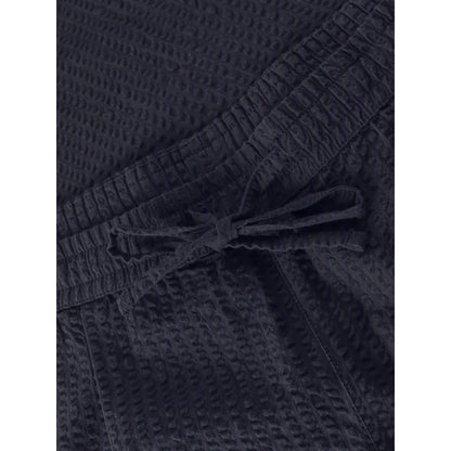 Pantalon loose FIG en seersucker - Bleu nuit