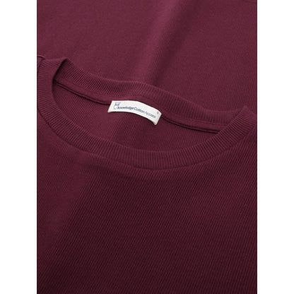 T-shirt basic côtelé à longue manches
