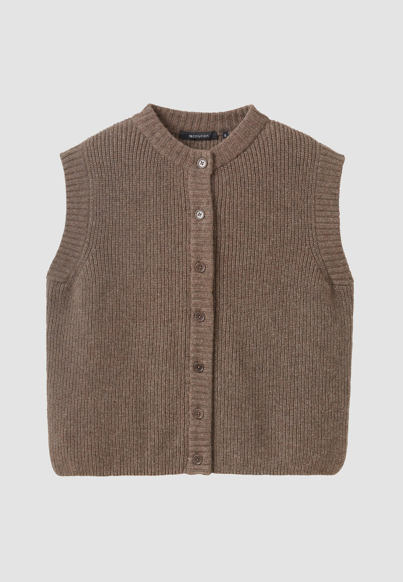 Gilet sans manche GOJI - Brun