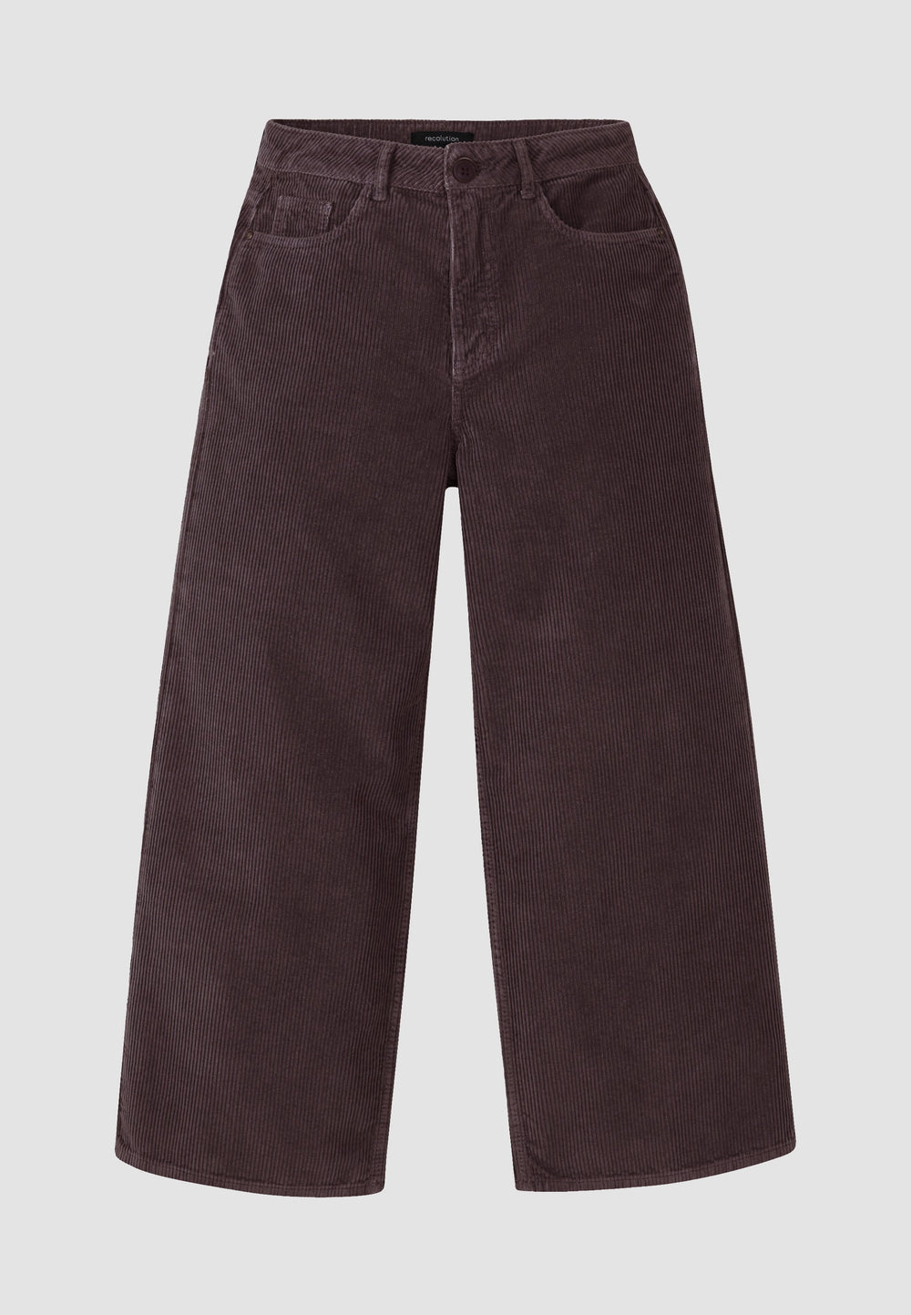 Pantalon ERICA en velours côtelé - Prune