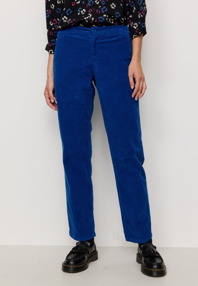 Pantalon CALLUNA en velours côtelé - Electric blue