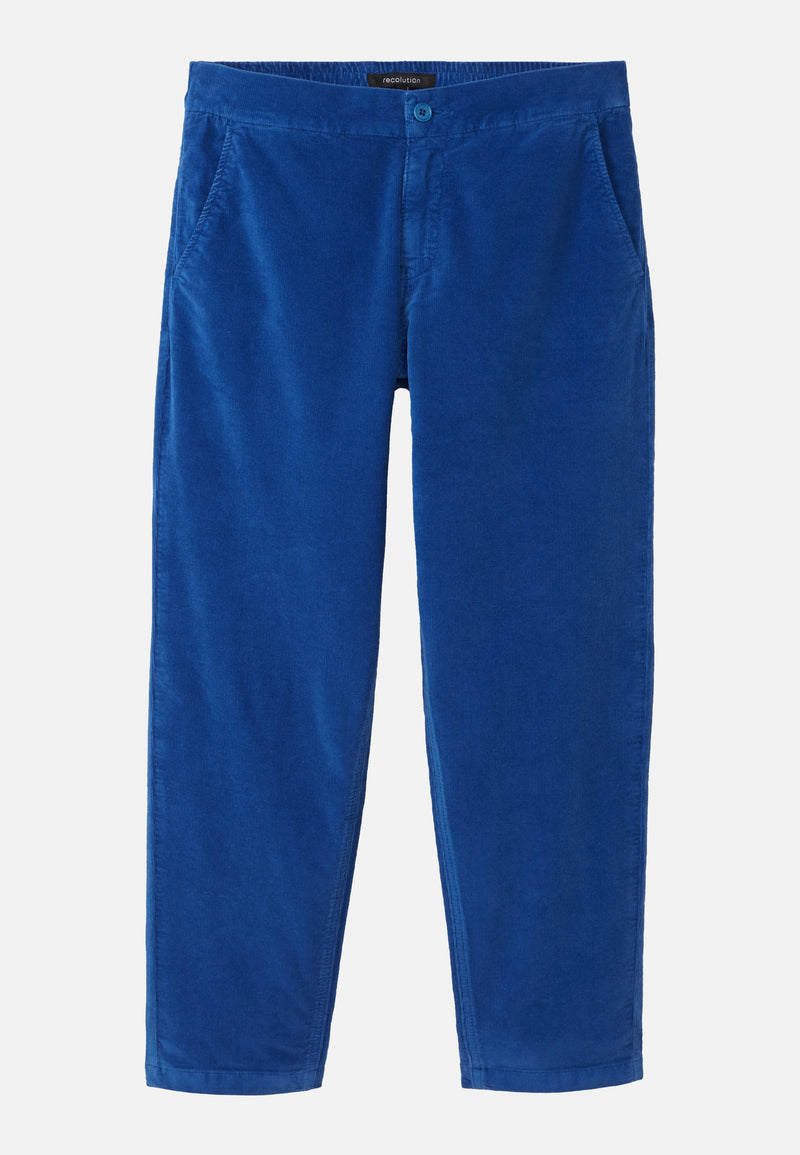 Pantalon CALLUNA en velours côtelé - Electric blue