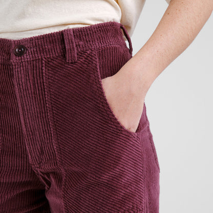 Pantalon VARA en velours - Figue