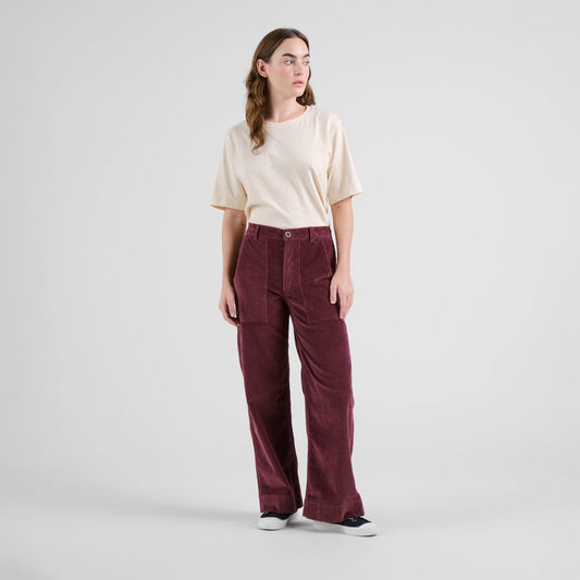 Pantalon VARA en velours - Figue