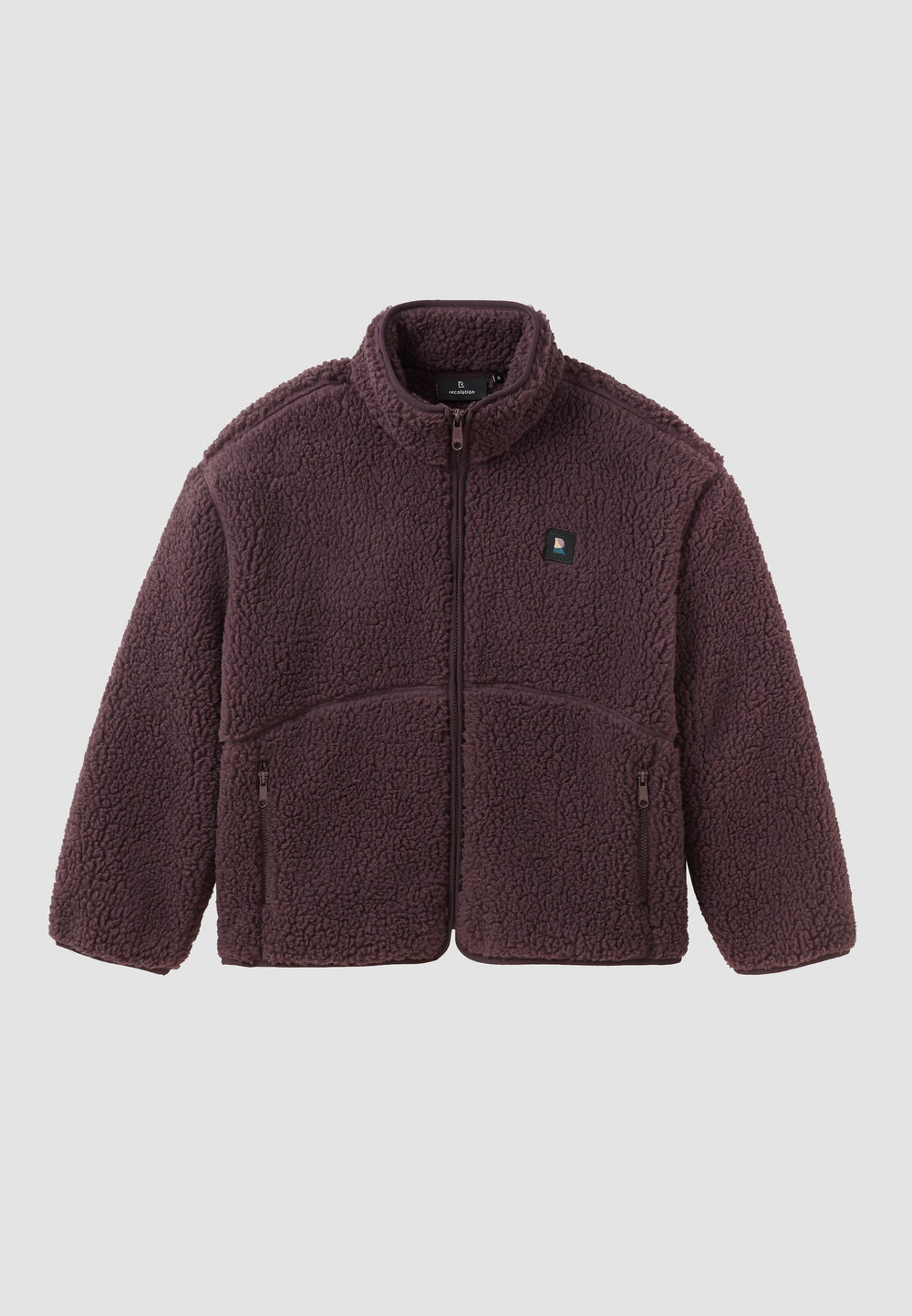 Veste teddy FORTUNELLA - Prune
