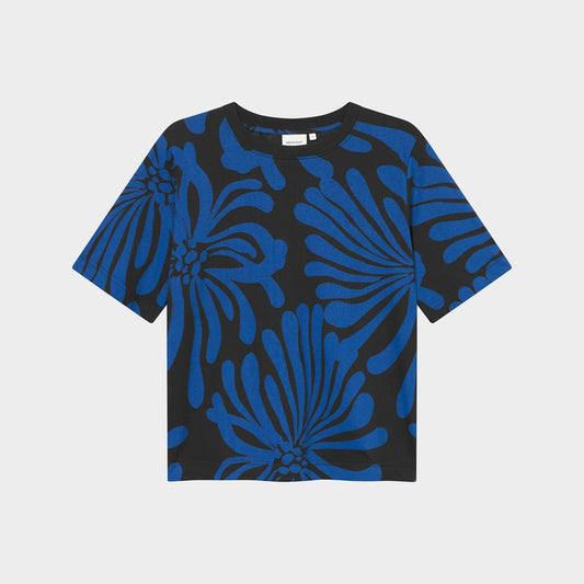 T-shirt VADSTENA - Fleurs Bleues