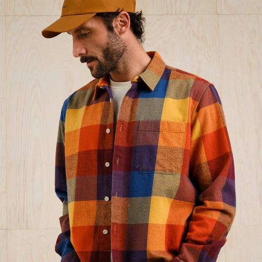 Chemise RUTE flannel à carreaux - multicolors
