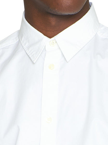 Chemise classique en coton blanc