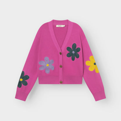 Cardigan KANAN fleurs - fushia