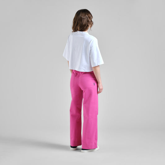 Pantalon VARA en toile - Fushia
